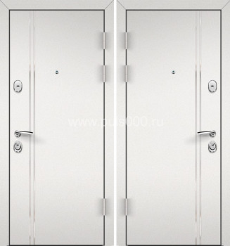 Дверь входная стальная для квартиры белая