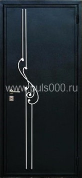 Входные металлические двери с ковкой и порошковым напылением KV-807