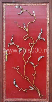 Входная дверь с ковкой и порошковым напылением KV-131